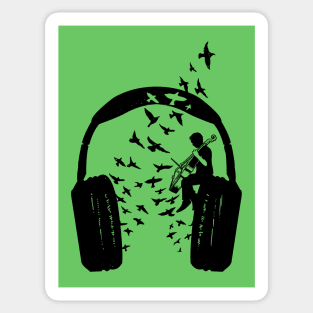 Headphone Cello II Sticker